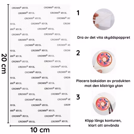 Dubbelhäftande Ark – gör tygmärken självhäftande (20*10 cm)