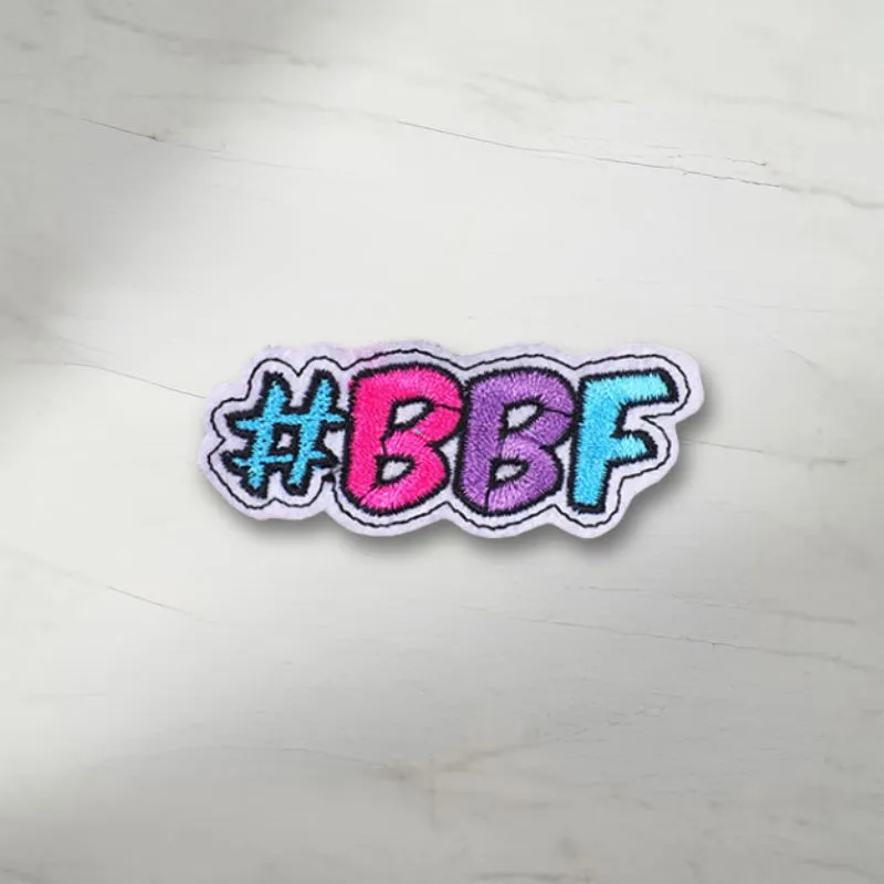 Bbf Sticker BBF hashtag tygmärke – Best Friends Forever | Lappoteket.se - Lappoteket