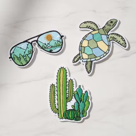 Äventyrsanda – Tygmärken Natur (3-pack)