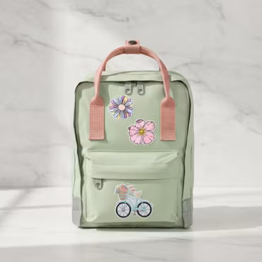 Blomsterfärd – Tygmärken Cykel & Blommor (3-pack)