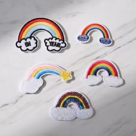 OhYeah – Tygmärken Regnbågar (5-pack)