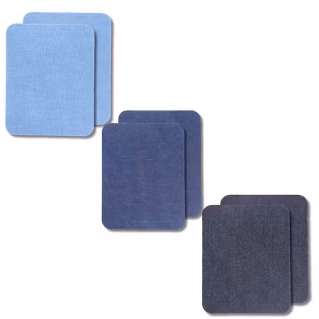 Jeanslappar påstrykbara – 3 nyanser (6-pack)