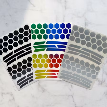 Urban Lights Reflex Shapes – Hex (Regnbåge, svart, silver)