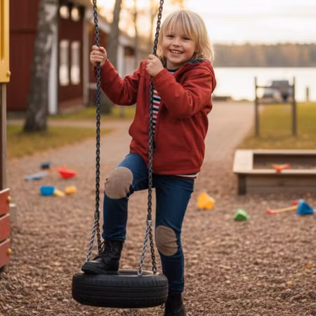 Påstrykbara knälappar i mockaimitation (säljs parvis)