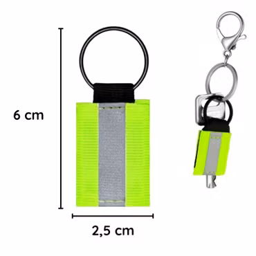 Reflexnyckelring 2-pack – liten reflex för väska & nycklar