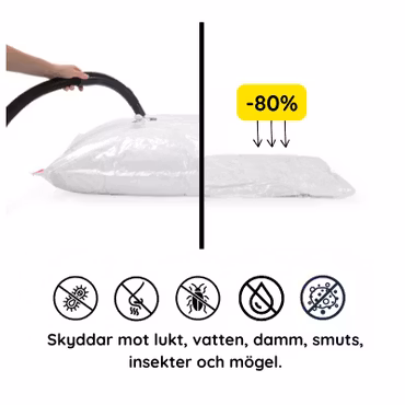 Vakuumpåsar 50x70 cm (2-pack) - Smart & slitstark förvaring