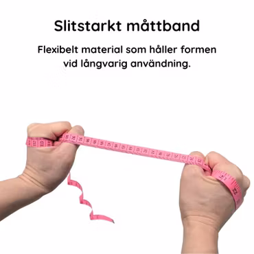 Mjukt måttband 150 cm rosa (cm och tum)
