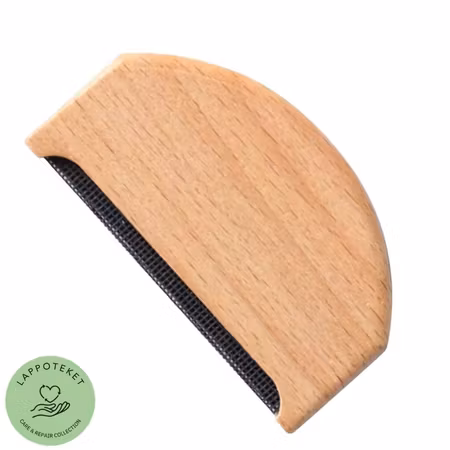 Ull & Kashmirkam i naturträ - Skonsam noppborttagare