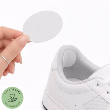 Självhäftande laglappar för skor - PU-läder 6-pack