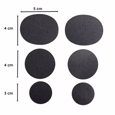 Självhäftande laglappar för skor - PU-läder 6-pack