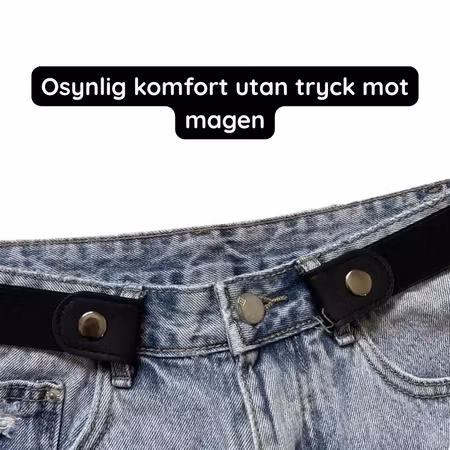 Osynligt Elastiskt Bälte (Spännesfritt) - För Barn & Vuxen