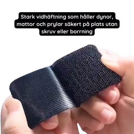 Självhäftande Kardborre - 20st kvadrater