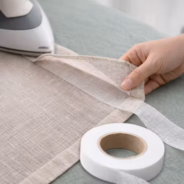 Fållfix Osynligt Fållband 640cm - Dubbelsidigt & Strykbart