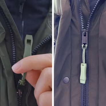 Dragkedjeförlängare & Mini Visselpipa (5-pack)