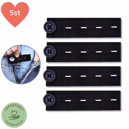 Elastiska Midjeförlängare - 5-pack