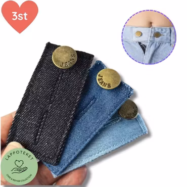 Midjeförlängare för Jeans (3-pack) - Justerbar Storlek