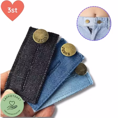 Midjeförlängare för Jeans (3-pack) - Justerbar Storlek