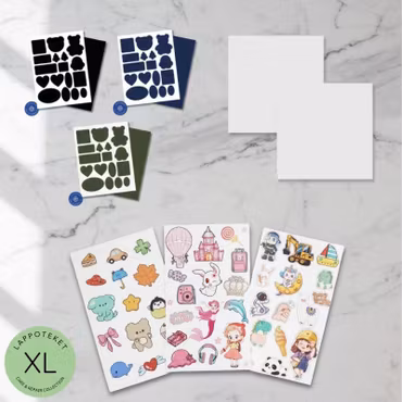 Familjepaket XL Lagningslappar för ytterkläder och friluftsliv