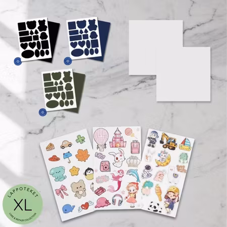 Familjepaket XL Lagningslappar för ytterkläder och friluftsliv