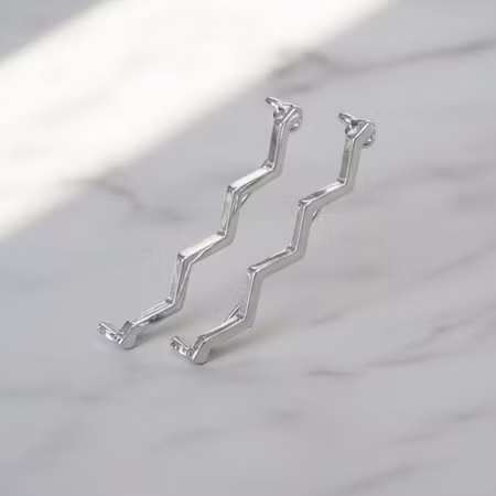 Skosmycke Wave - Silver (säljs parvis)