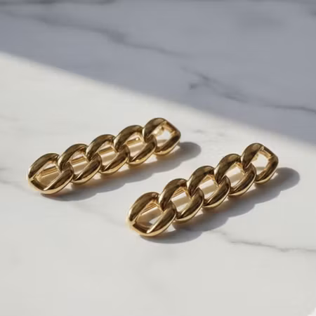 Skosmycke Chain Style - Guld (säljs parvis)