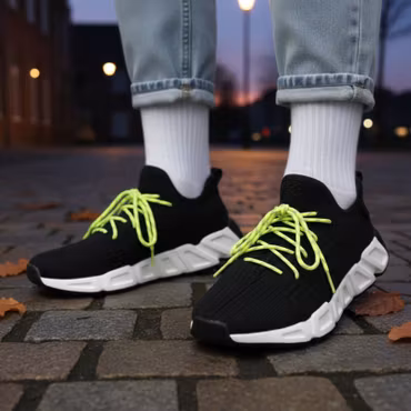 Smala Runda Reflexskosnören – 3 mm tunna (120 cm)