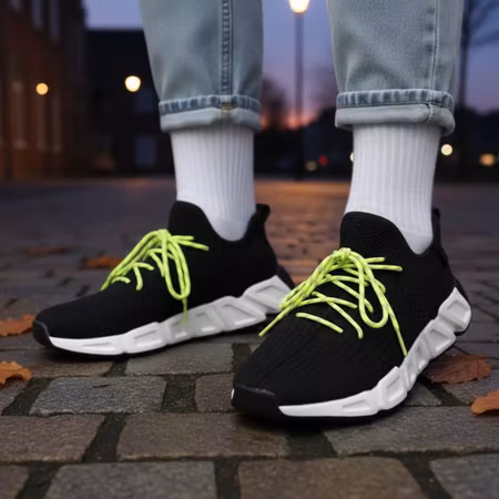 Smala Runda Reflexskosnören – 3 mm tunna (120 cm)