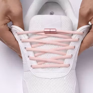 Elastiska lazy skosnören med cylinderlås (flera färger)