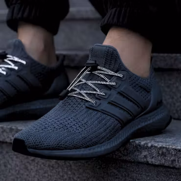 Knytfria reflexskosnören – Elastiska med snörstopp (100 cm)