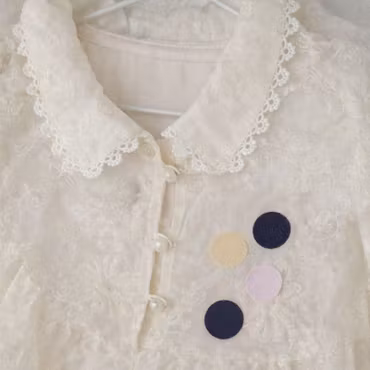 Självhäftande runda laglappar för små hål – 12-pack