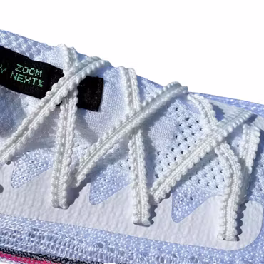 Tandade Löparskosnören (Sawtooth) 120cm – platta med flätade kanter