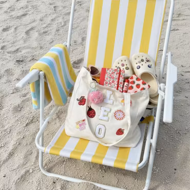 Signature Canvas Tote Large - Premium 100% bomull