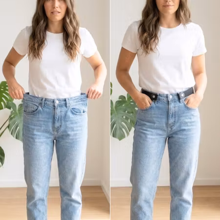 Osynligt Elastiskt Bälte (Spännesfritt) - För Barn & Vuxen