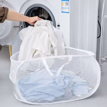 Tvättpaket Mini – Hopfällbar Tvättkorg & 3-Pack Tvättpåsar