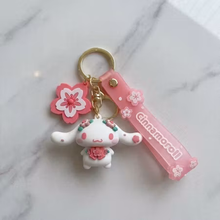 Cinnamoroll rosa körsbärsblomma Bag Charm