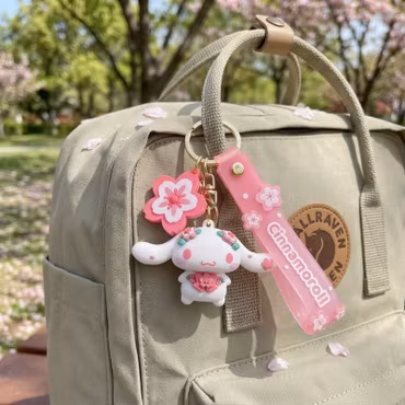Cinnamoroll rosa körsbärsblomma Bag Charm