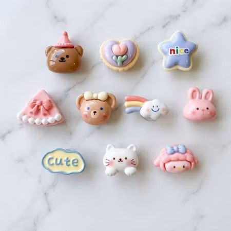 Cute & Nice charms till skor med hål 10-pack – skosmycken