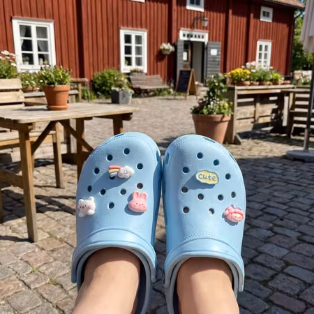 Cute kawaii skosmycken – charms till skor med hål 5-pack