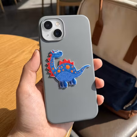 Självhäftande tygmärken Dino Mix 3-pack – broderade märken