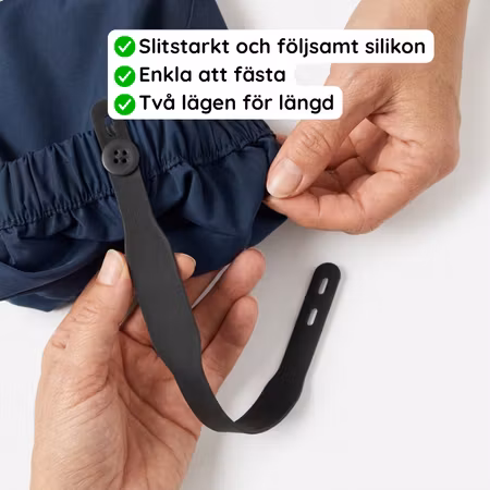 Fothällor fotremmar i silikon 2-pack - Reservdel till regnbyxor & overaller