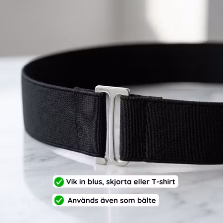 Tuck-In Band – Osynligt stretchband för Klädstyling