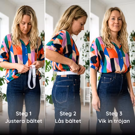 Tuck-In Band – Osynligt stretchband för Klädstyling