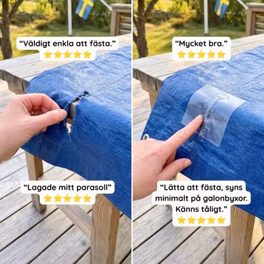 Extra Starka Lagningslappar - Transparenta, Elastiska och Självhäftande