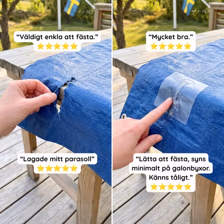 Extra Starka Lagningslappar - Transparenta, Elastiska och Självhäftande
