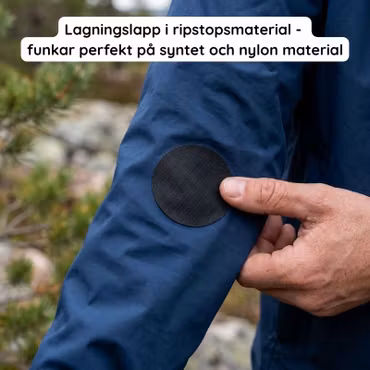 Självhäftande lagningslapp i ripstop – 1,6m rulle, extra starkt fäste 1-pack & 2-pack