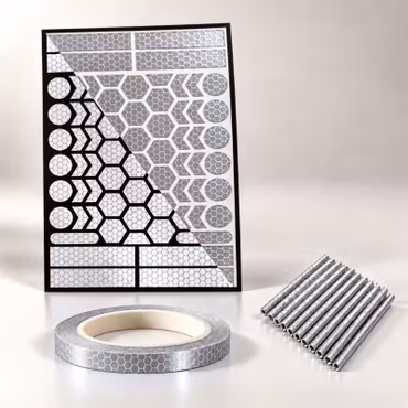 Reflexer till cykel – reflexkit med ekerreflexer, reflextejp & reflexdekaler