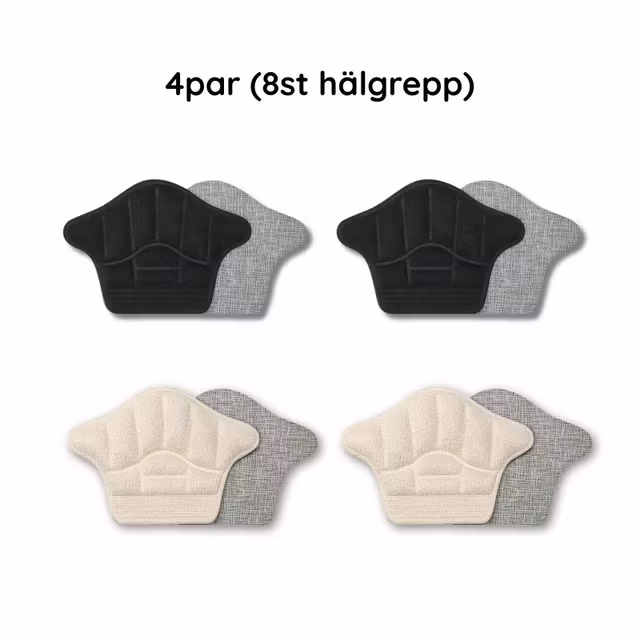 Hälgrepp - Självhäftande mot glapp, skoskav & slitna hälkappor