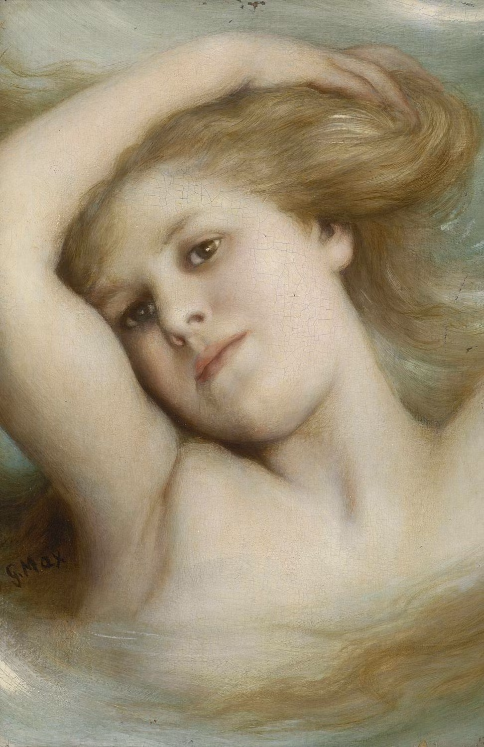 VATTENANDEN UNDINE av GABRIEL VON MAX