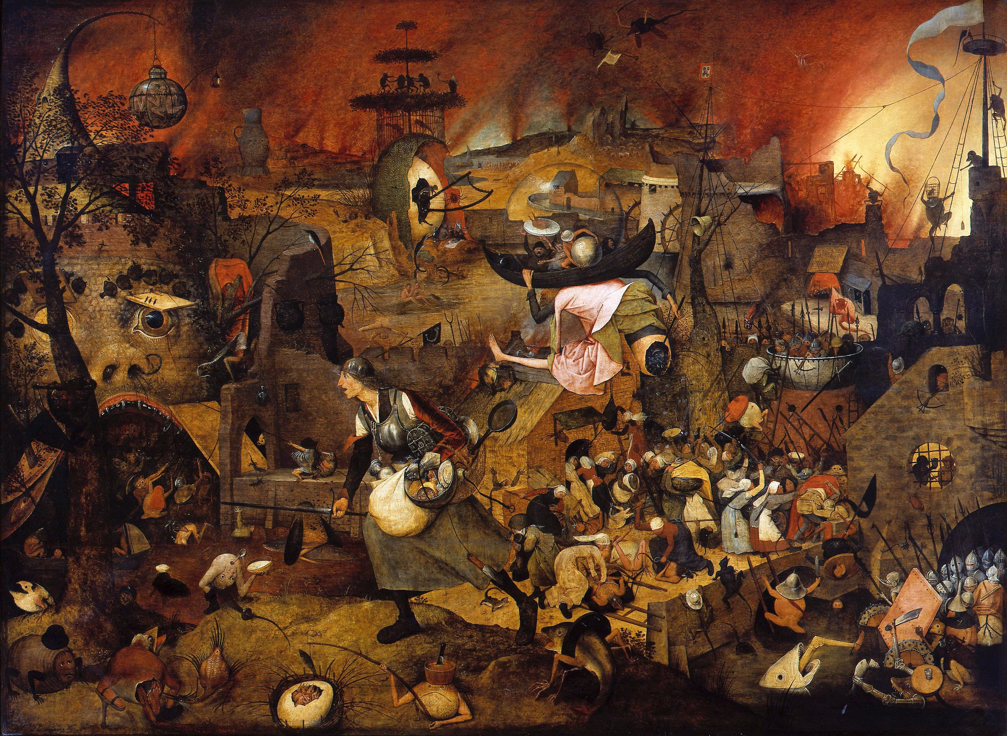 GALNA GRETA av PITER BRUEGEL DEN ÄLDRE