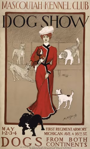 MASCOUTHAH KENNEL CLUB USA HUNDUTSTÄLLNING av George Ford Morris